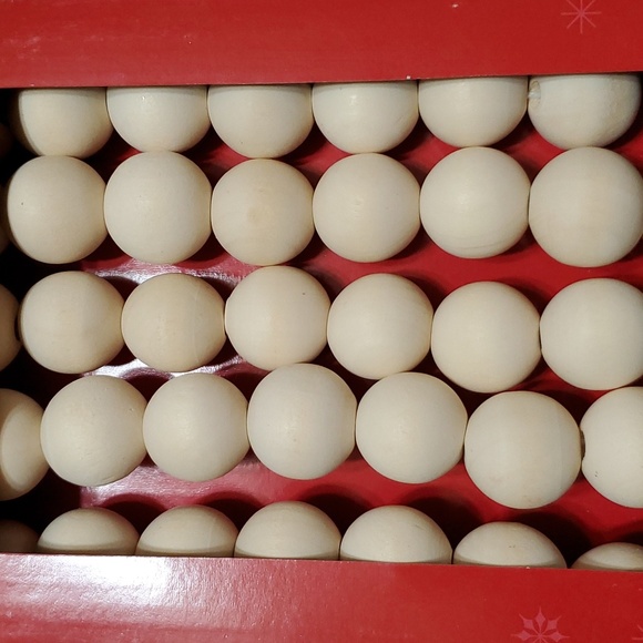 Garland Wood Bead Natural Christmas Tree Garland - Picture 2 of 16